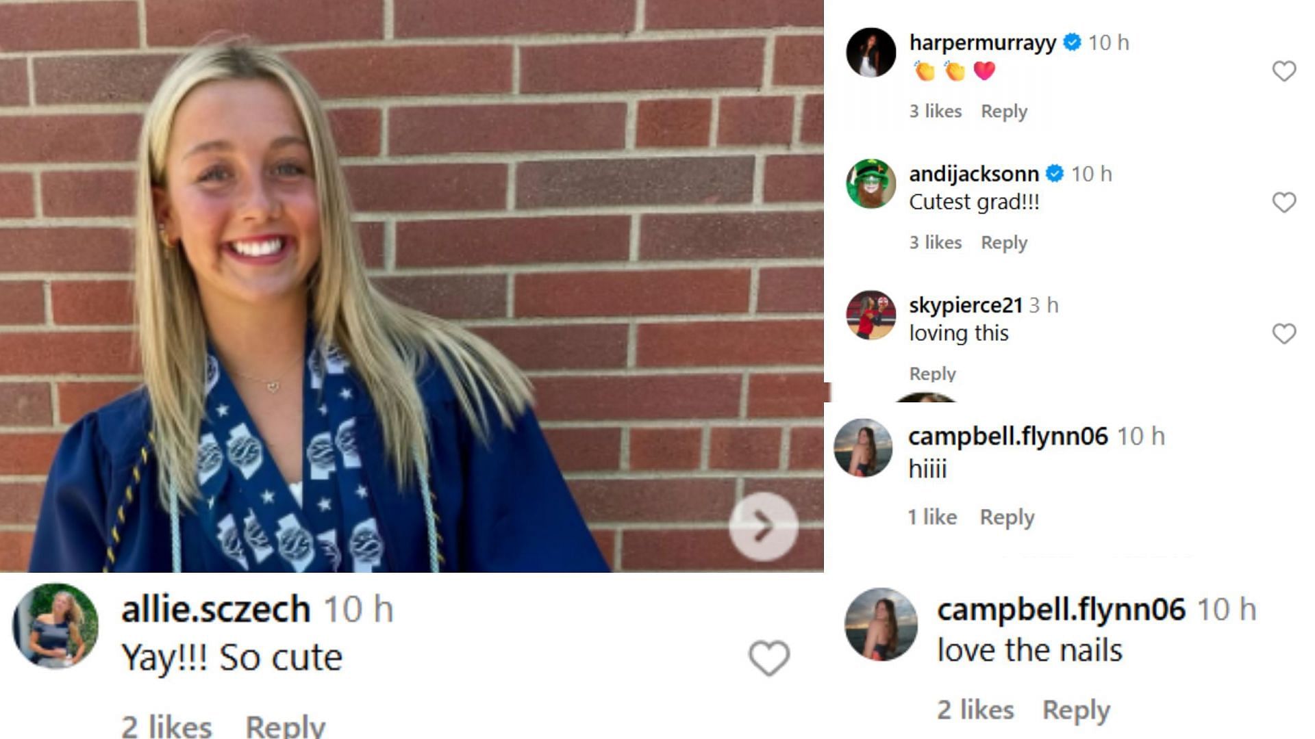 Screenshot of comments (image via IG/@keri.leimbach)